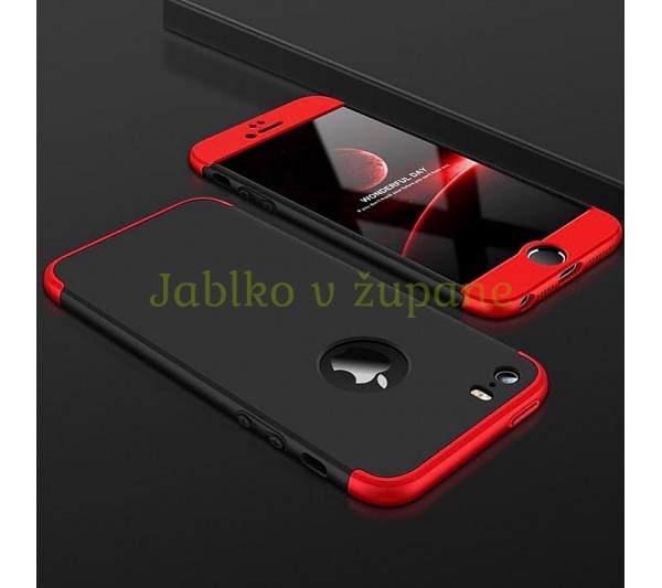 360° kryt Armor iPhone 5/5S/SE - červený